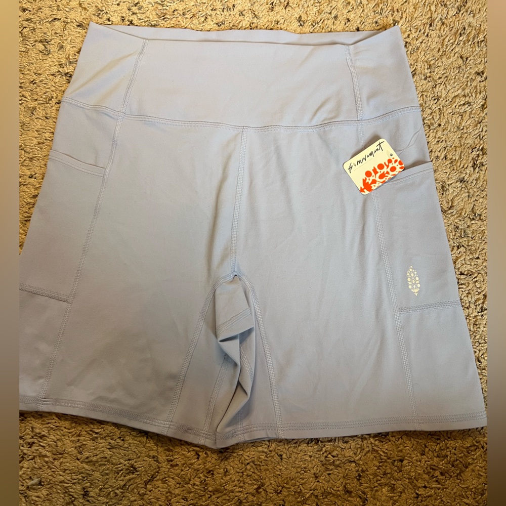 NWT Free People Movement XL Better Pocket Bike Shorts Lavender Light Purple - Picture 2 of 10